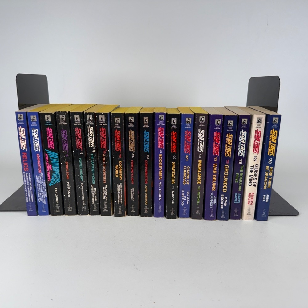 Lot of 56 Star Trek The Next Generation Books Most 1st Printings Incomplete Sets